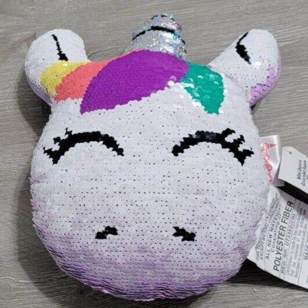 Mini Unicorn Reversible Sequin Pillow, Iscream Sho